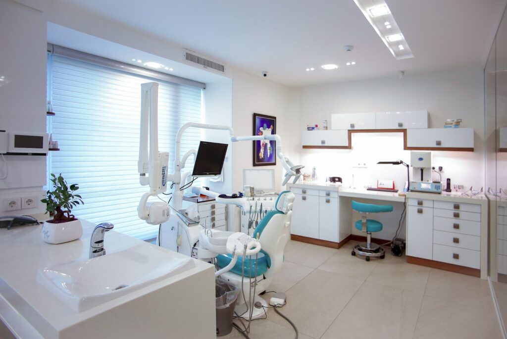 Modern dental clinic treatment room for a local SEO case study