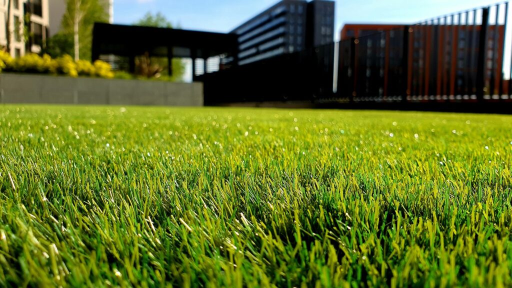 Landscaped garden project shown on a website redesign